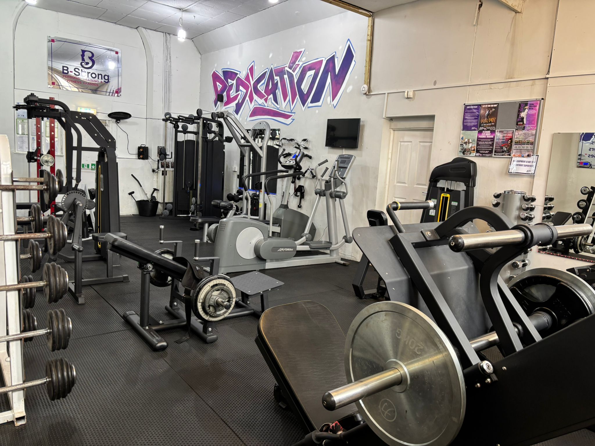 The private one-to-one training gym at B-Strong